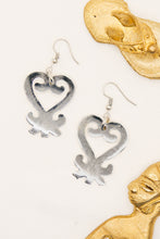 Load image into Gallery viewer, Sankofa Heart Earrings
